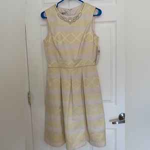 Maggy London Women’s Gold Midi dress size 6